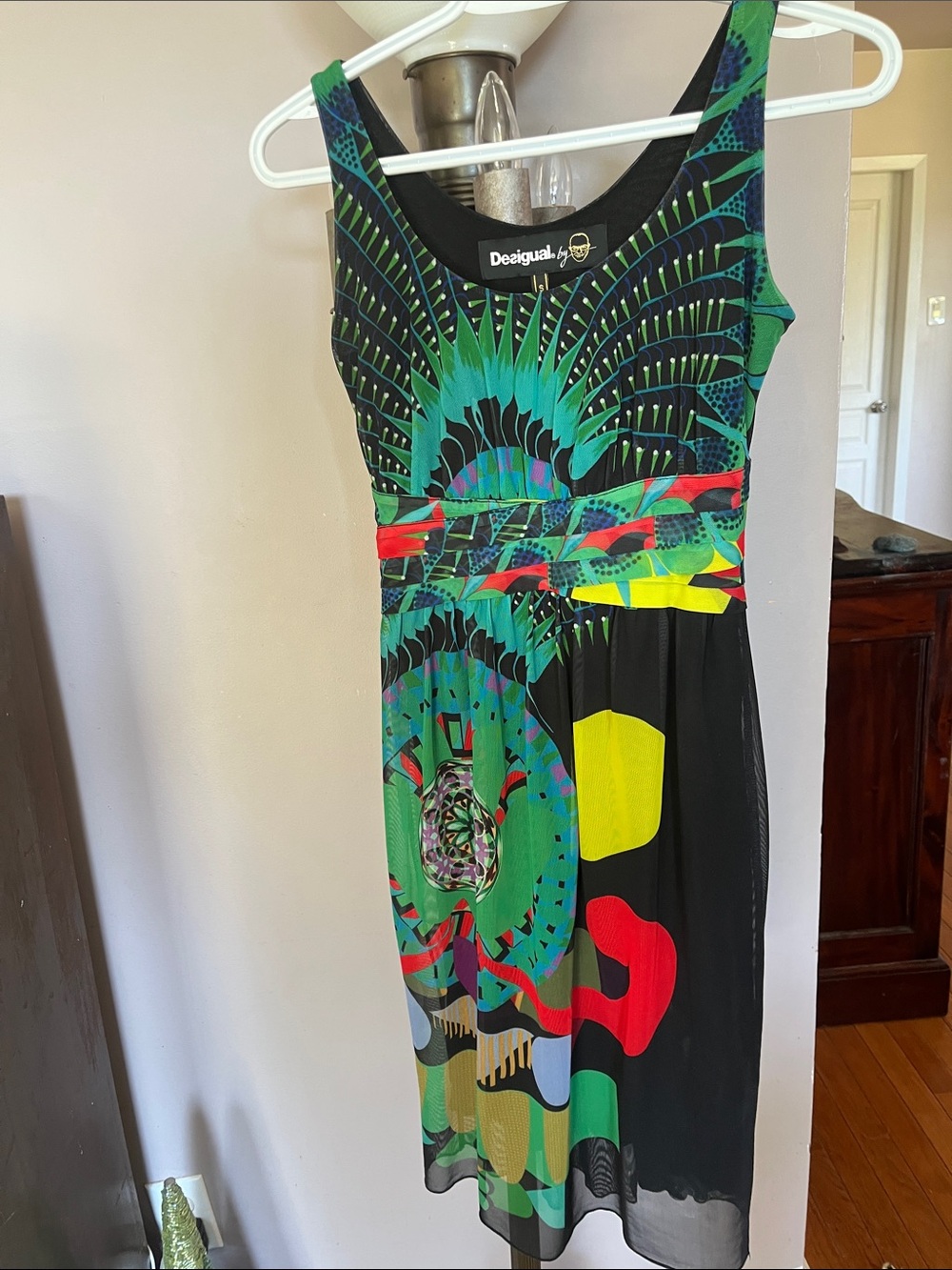 Desigual by Christian Lacroix Multicolor Abstract Sleeveless Dress